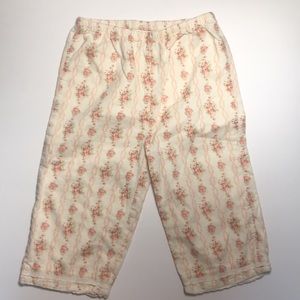 Janie and Jack Lined Rose Floral Pants